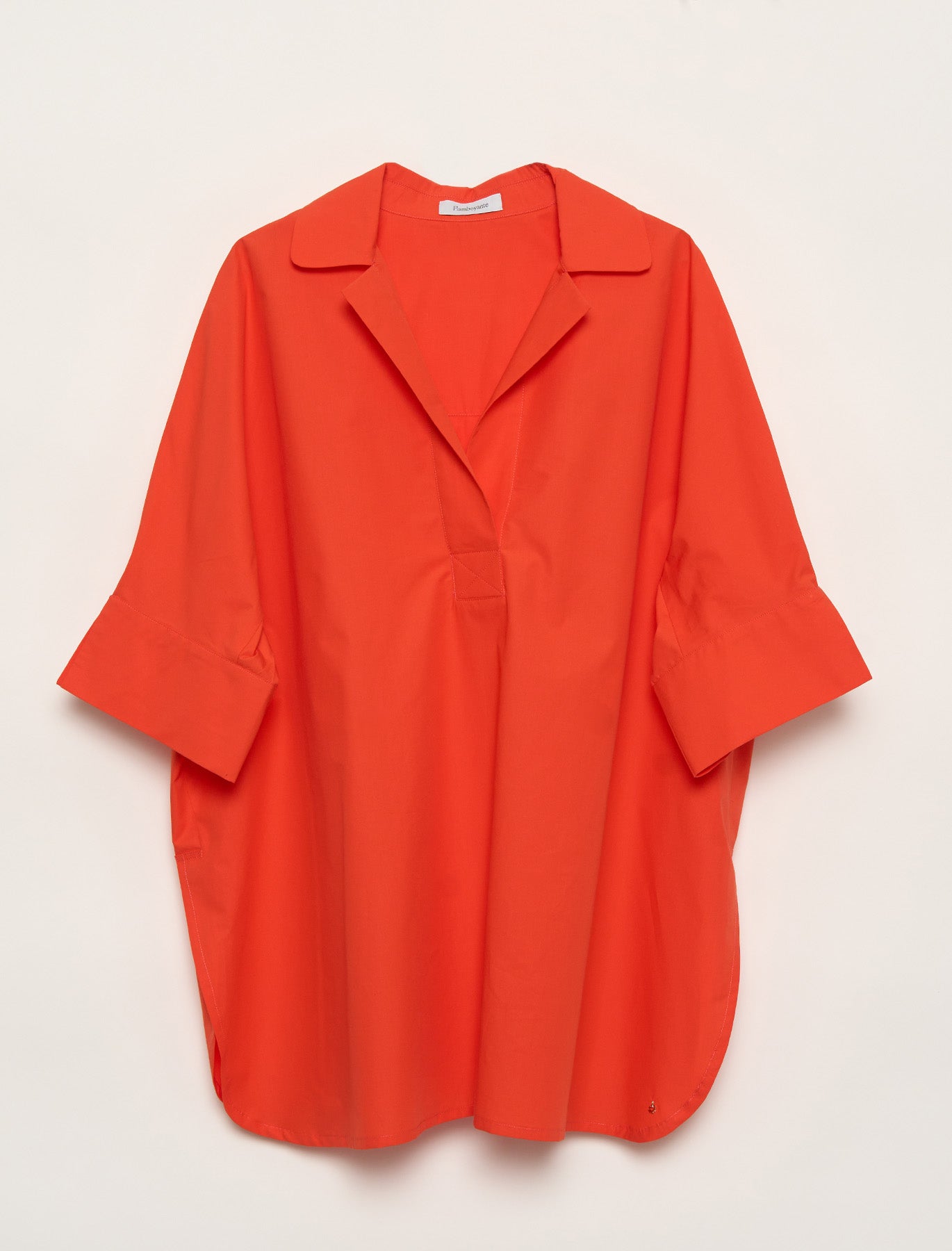 Orange cotton blouse