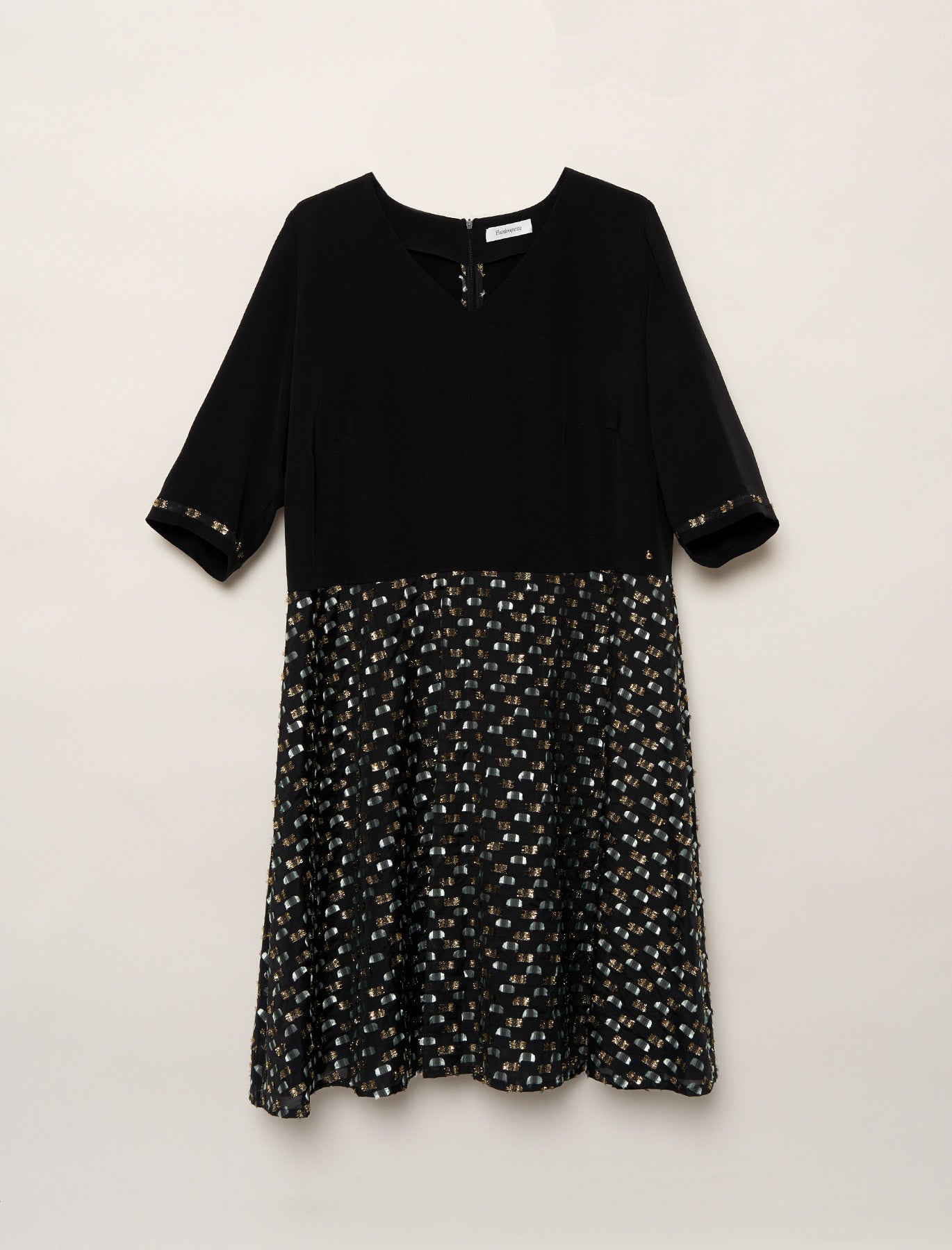 Black silk ceremony dress