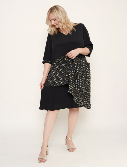 Robe de cérémonie en soie noire